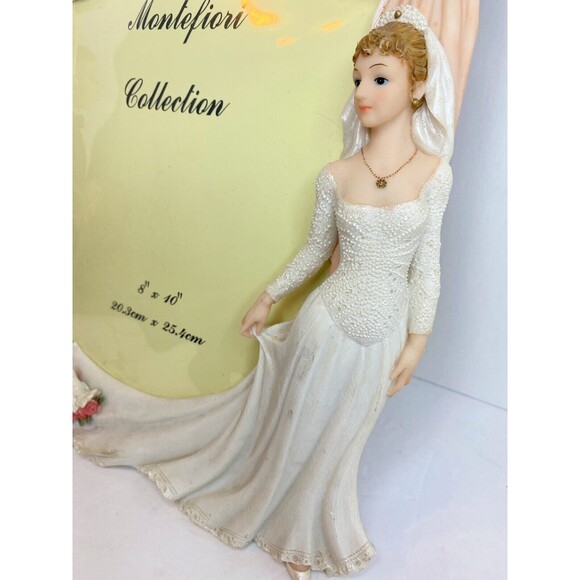 Vintage Montefiori Collection Italy Design Picture Frame Bride & Groom 8x10 - Picture 3 of 16